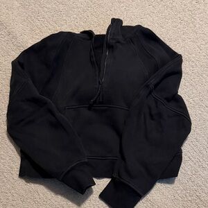 Black Lululemon Cropped Scuba (barely worn)